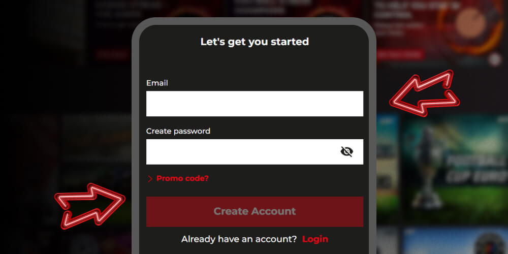 enter basic account details